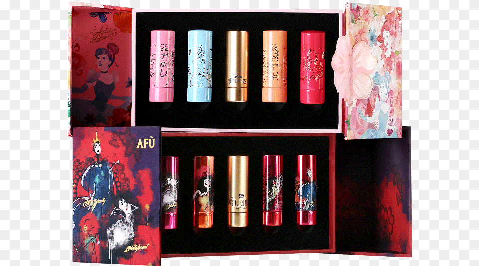 Afu Lipstick Gift Box Set Cosmetics Disney Princess Afu Disney Lipstick, Book, Publication Png