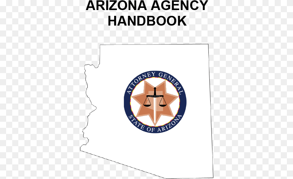 Ag Logo On Arizona State Outline Attorney General Arizona Logo, Star Symbol, Symbol Png Image