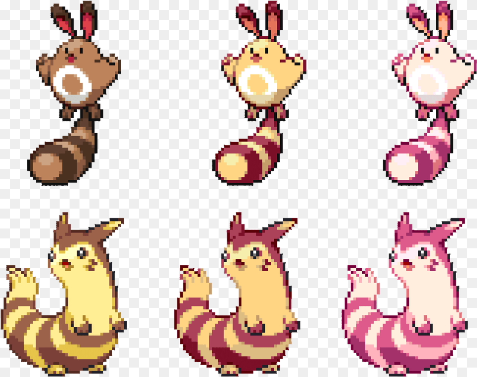 Again I Played Around With Shiny Evolutions Matchedoriginal Shiny Sentret And Furret, Juggling, Person Free Png