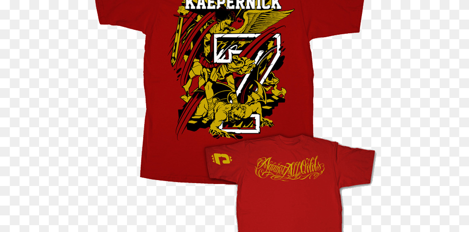 Against All Odds Kaepernick Tshirts, Clothing, Shirt, T-shirt Png Image