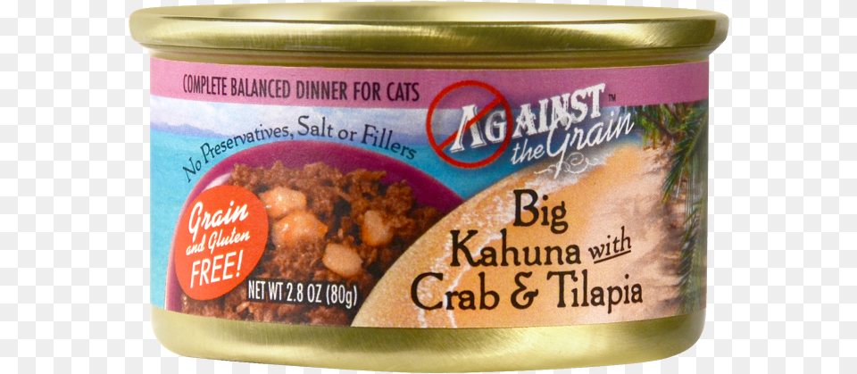 Against The Grain Big Kahuna With Crab And Tilapia Mechado, Aluminium, Tin, Can, Canned Goods Free Png