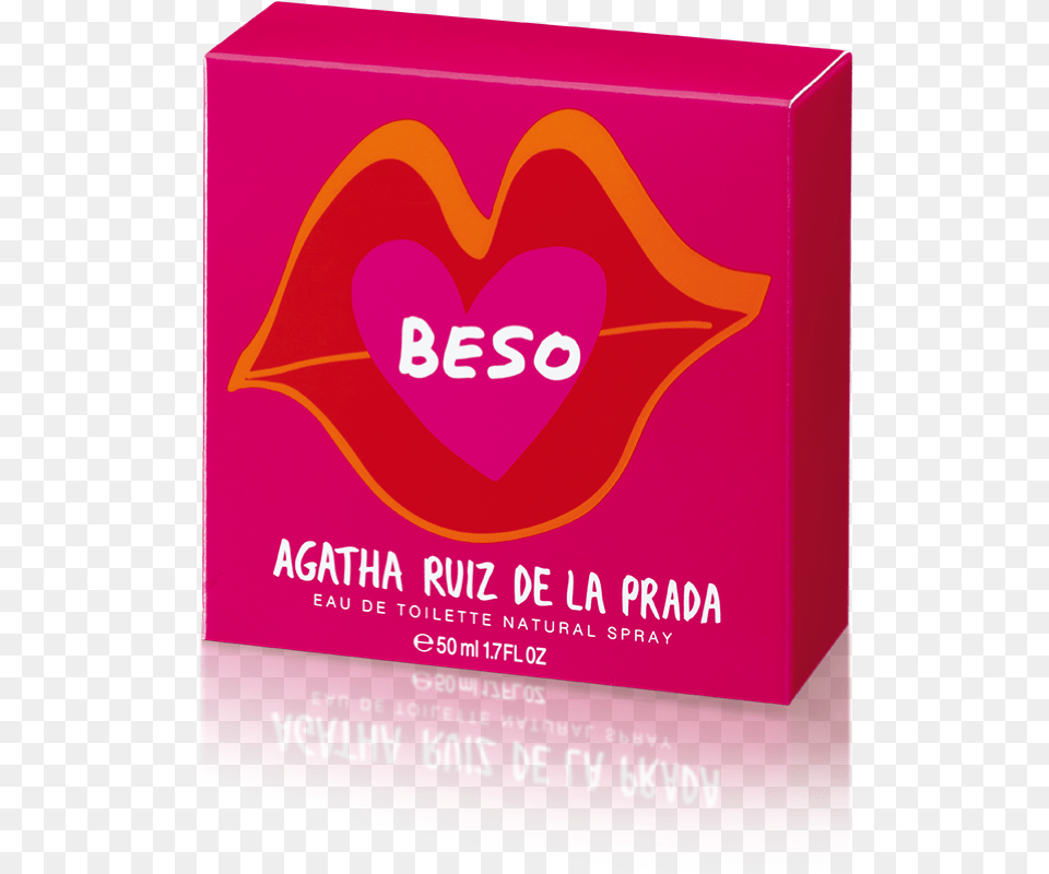 Agatha Ruiz De La Prada Beso Eau De Toilette Spray, Box, Bottle Free Png