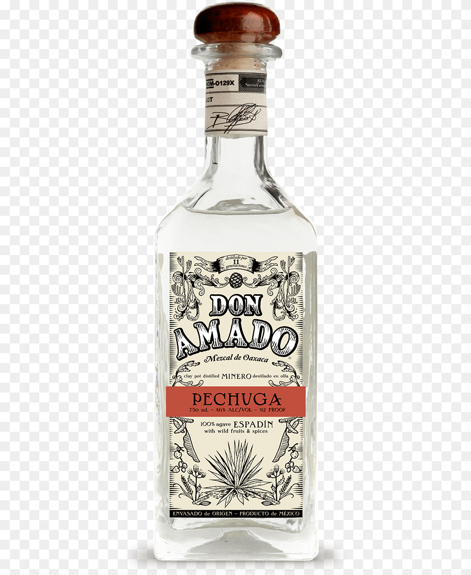 Agave Spirits Don Amado Pechuga Mezcal, Alcohol, Beverage, Liquor, Tequila Png Image