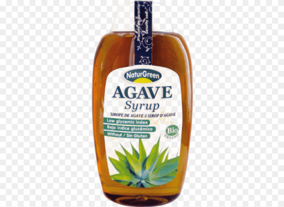 Agave Syrup 360ml Sweeteners Natur Green Agave Syrup, Food, Ketchup, Bottle Png Image