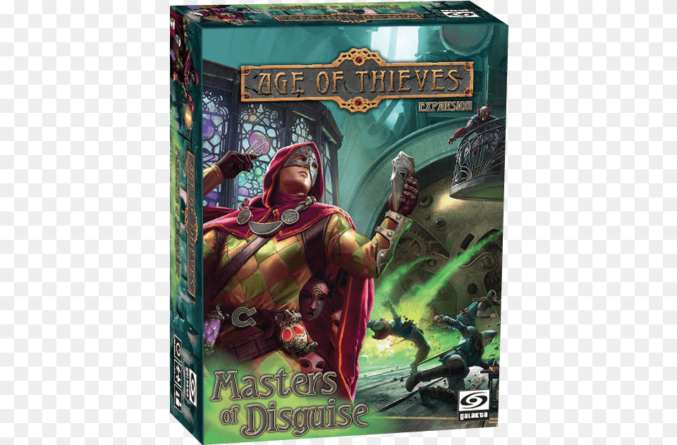 Age Of Thieves Masters Of Disguise Box Galakta, Book, Publication, Adult, Person Png
