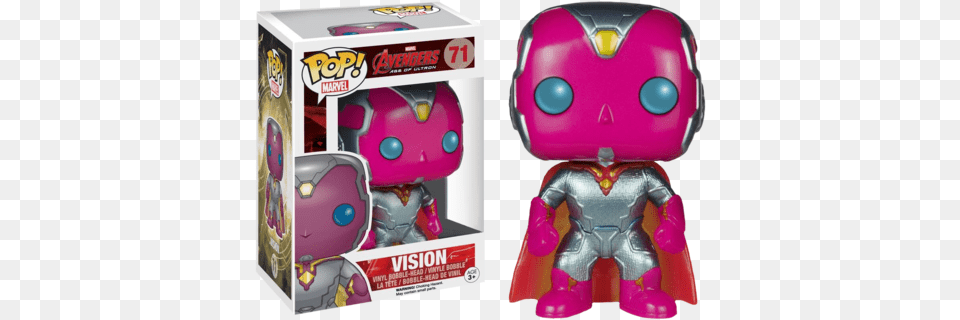 Age Of Ultron Funko Pop Vision Vision Metallic Funko Pop, Robot, Baby, Person Free Png Download