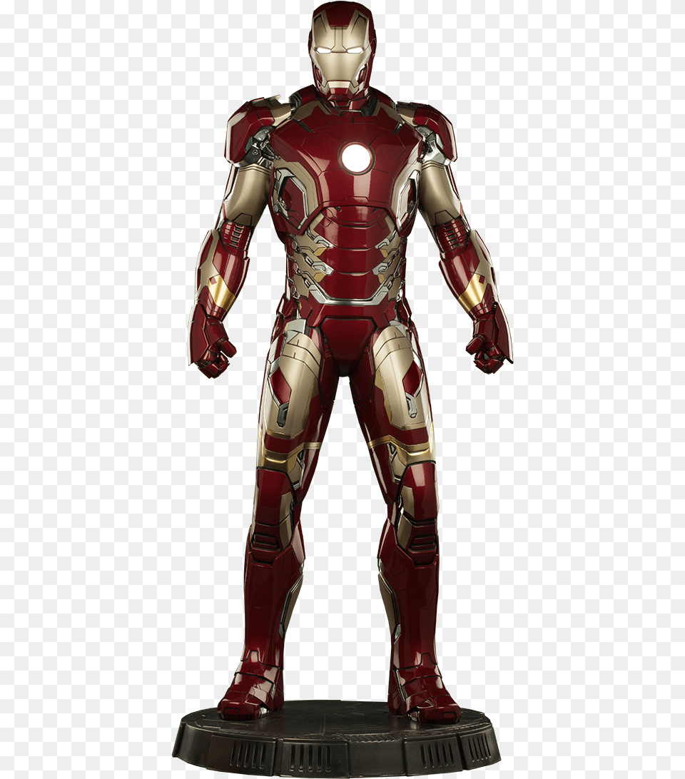 Age Of Ultron Iron Man Mark 43 Legendary Scale Figure Iron Man Mark 43 Legendary Scale, Armor, Adult, Female, Person Png Image