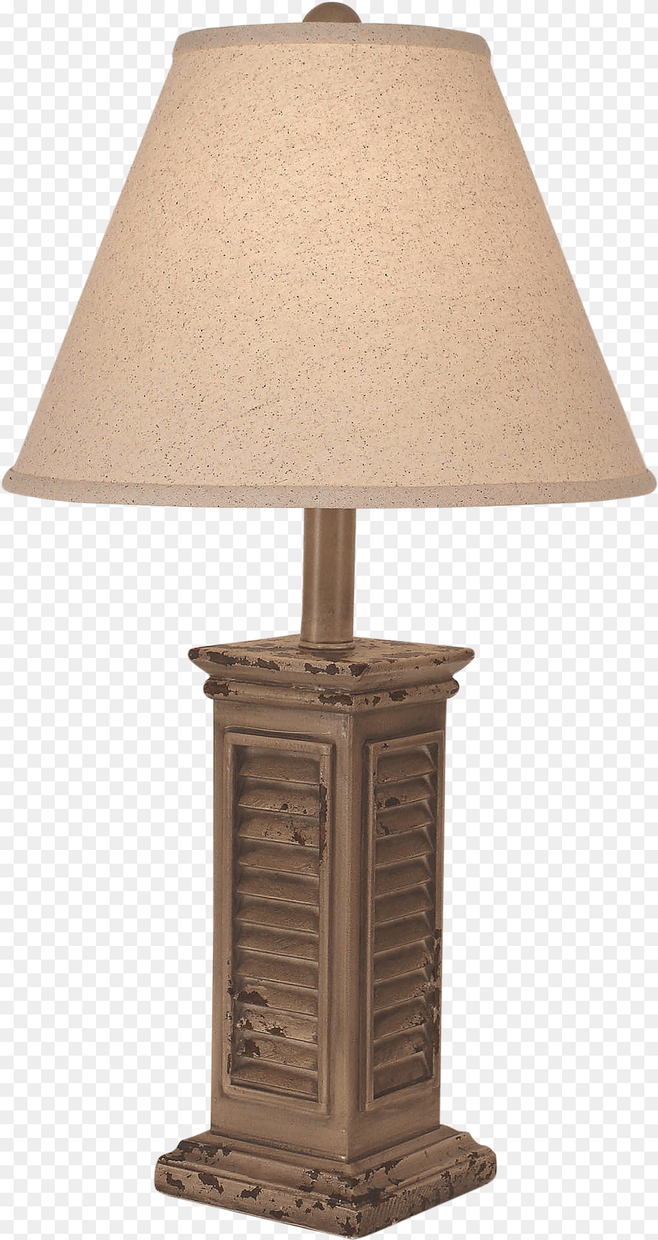Aged Cottage Shutter Table Lamp Lampshade, Table Lamp Free Png