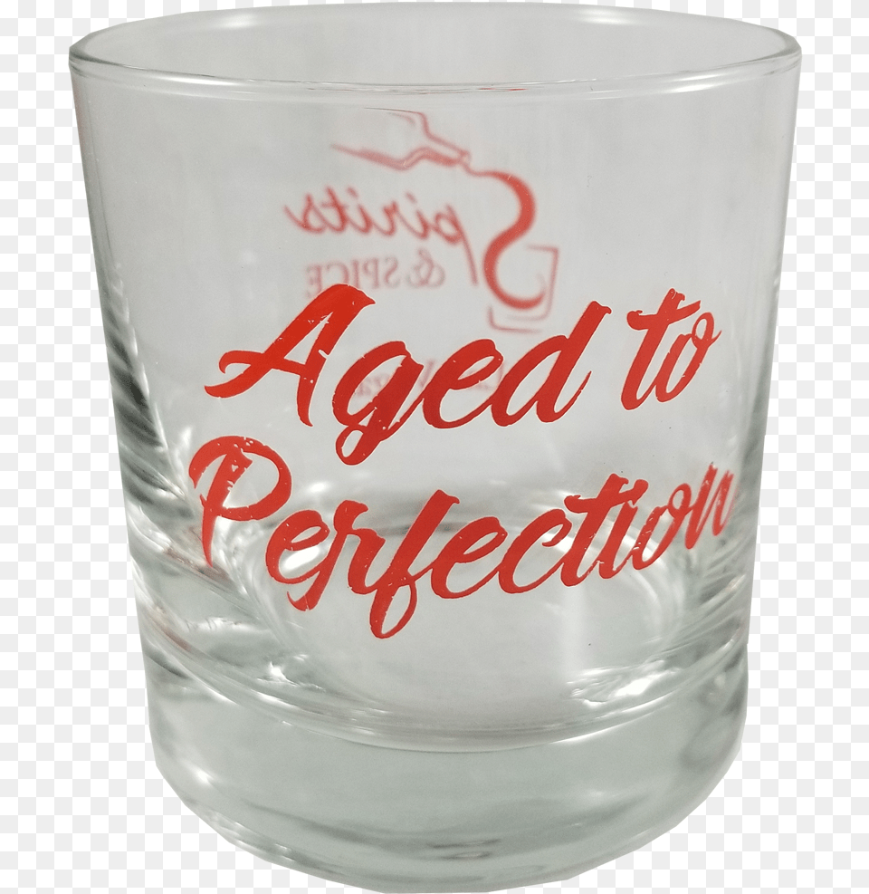 Aged To Perfection Pint Glass, Cup, Jar Free Png Download