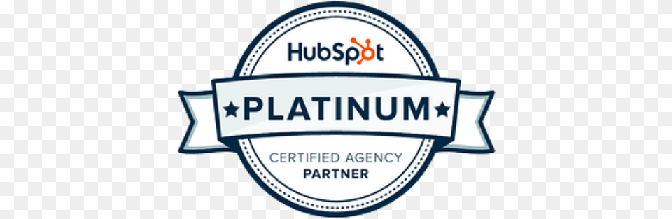 Agence Inbound Marketing Partenaire Hubspot Platinum Platinum Hubspot, Logo, Badge, Symbol Png