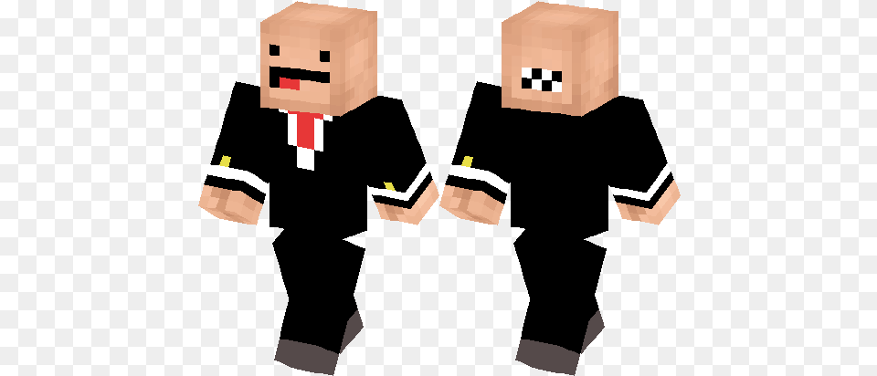 Agent 47 Hehehehe Minecraft Teacher Skin, Person, Box Png