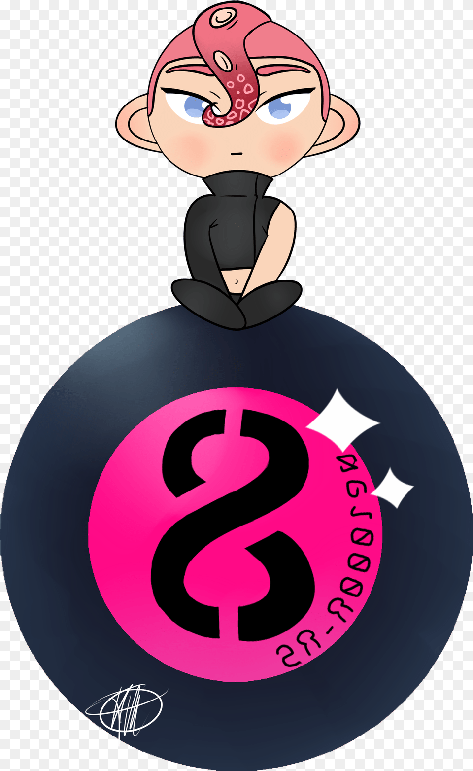 Agent 8 Chibi By Valentineskeleton Chibi Agent 8, Adult, Female, Person, Woman Free Png Download