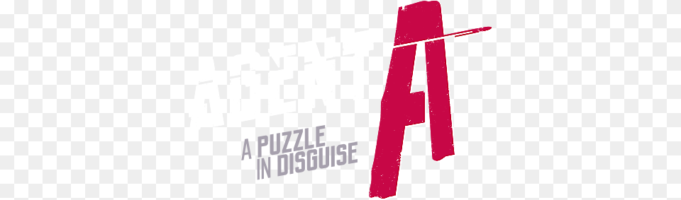 Agent A Puzzle In Disguise Game Ps4 Playstation Agent A A Puzzle In Disguise Logo, Text, Fence, Qr Code Png