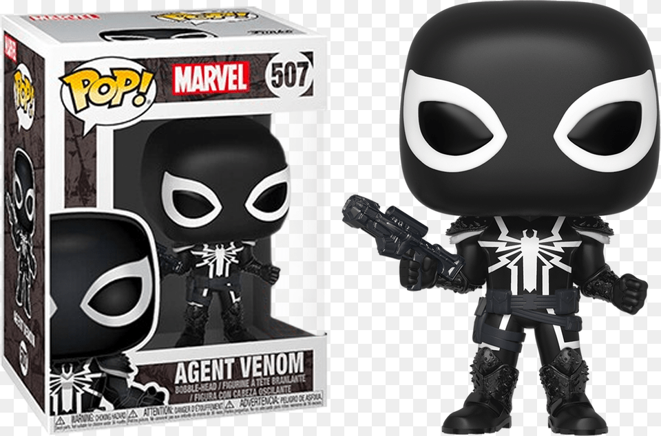 Agent Venom Pop Vinyl Figure Funko Pop Marvel Agent Venom, Helmet, Alien, Baby, Person Png