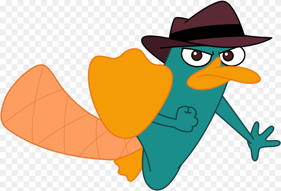 Agentp Perry The Platypus Tail Dee Bradley Baker Toon Perry, Clothing, Hat, Cartoon, Baby Free Png Download