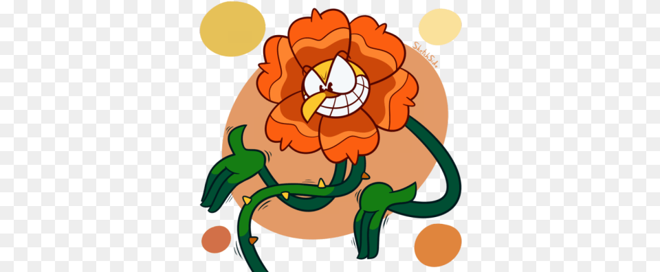 Aggressively Jazz Hands You To Death Cuphead Floral Fury Art, Flower, Plant, Dynamite, Weapon Free Transparent Png