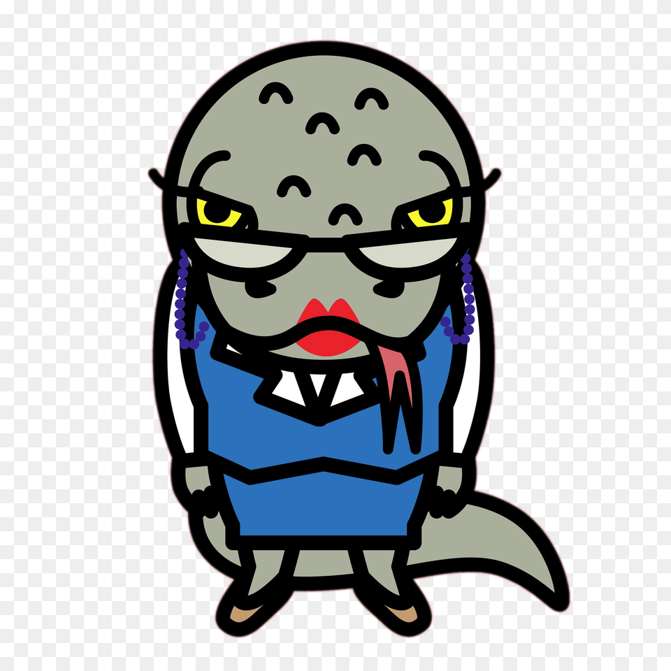 Aggretsuko Character Tsubone The Komodo Dragon, Baby, Person, Face, Head Free Transparent Png