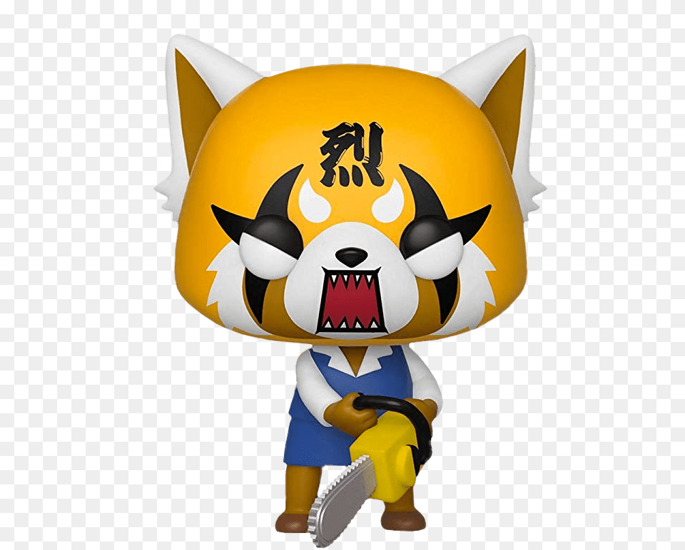 Aggretsuko With Chainsaw, Mascot Png Image