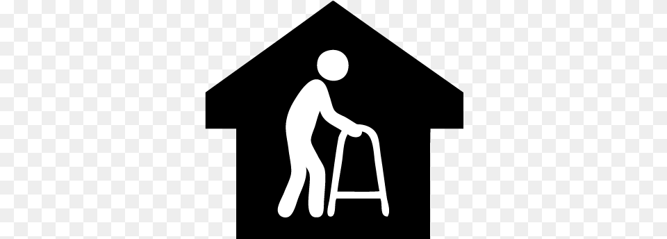 Aging In Place Reservado Para Idosos Placa, Stencil, Person Free Transparent Png