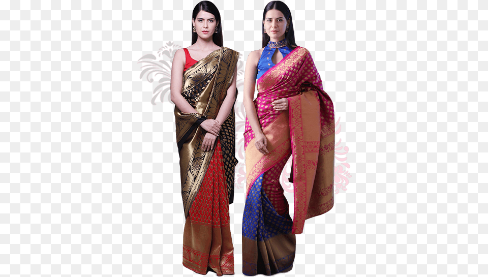 Agnisie Pick Any 1 Golden Weaves Saree Silk, Adult, Female, Person, Woman Png Image