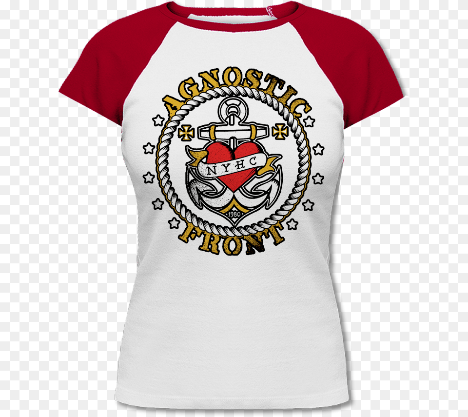 Agnostic Front Quotanchorquot Girly Shirt Active Shirt, Clothing, T-shirt, Person Free Png