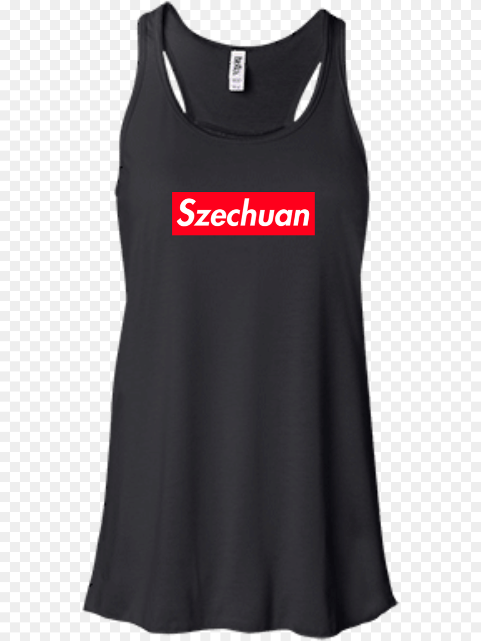 Agr Rick And Morty Szechuan Supreme Logo Box Shirt, Clothing, Tank Top, Person Free Png