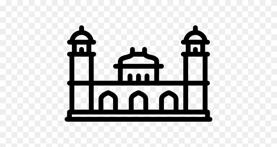 Agra Landmark India Monument Architectonic Asia Building, Gray Free Transparent Png