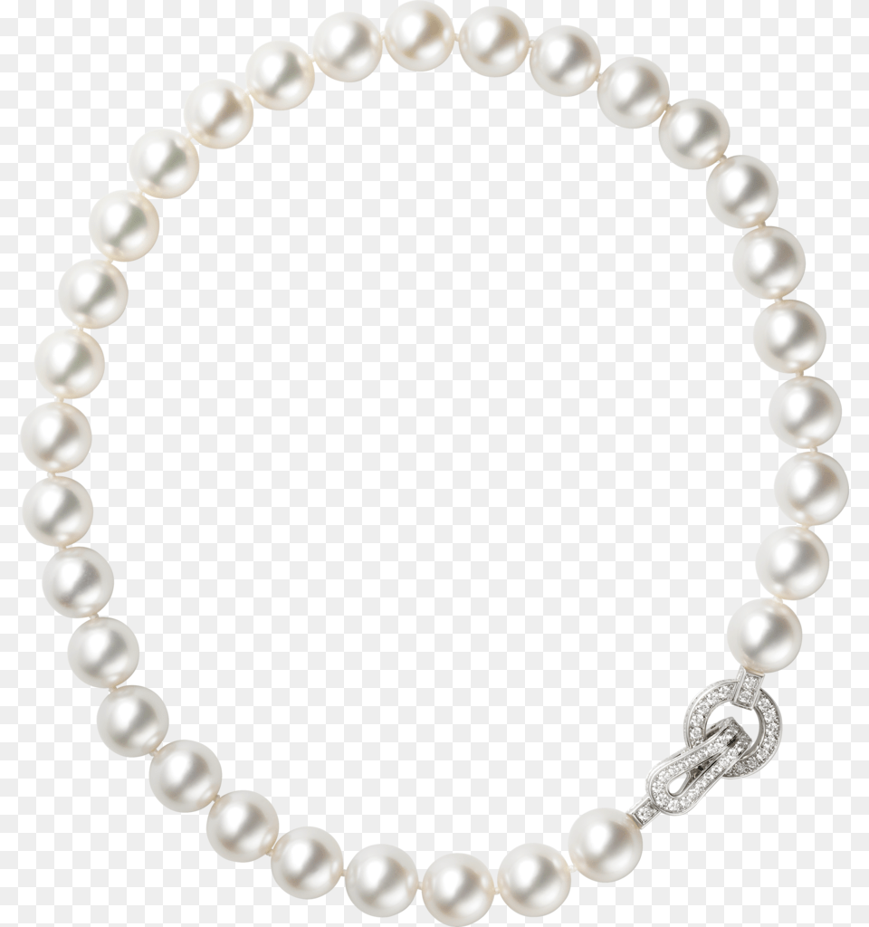 Agrafe Necklacewhite Gold Pearls Diamonds Collar Perlas Cartier, Accessories, Jewelry, Necklace, Bracelet Free Png