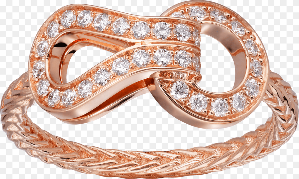 Agrafe Ring Medium Modelpink Gold Agrafe Ring, Accessories, Diamond, Gemstone, Jewelry Free Transparent Png