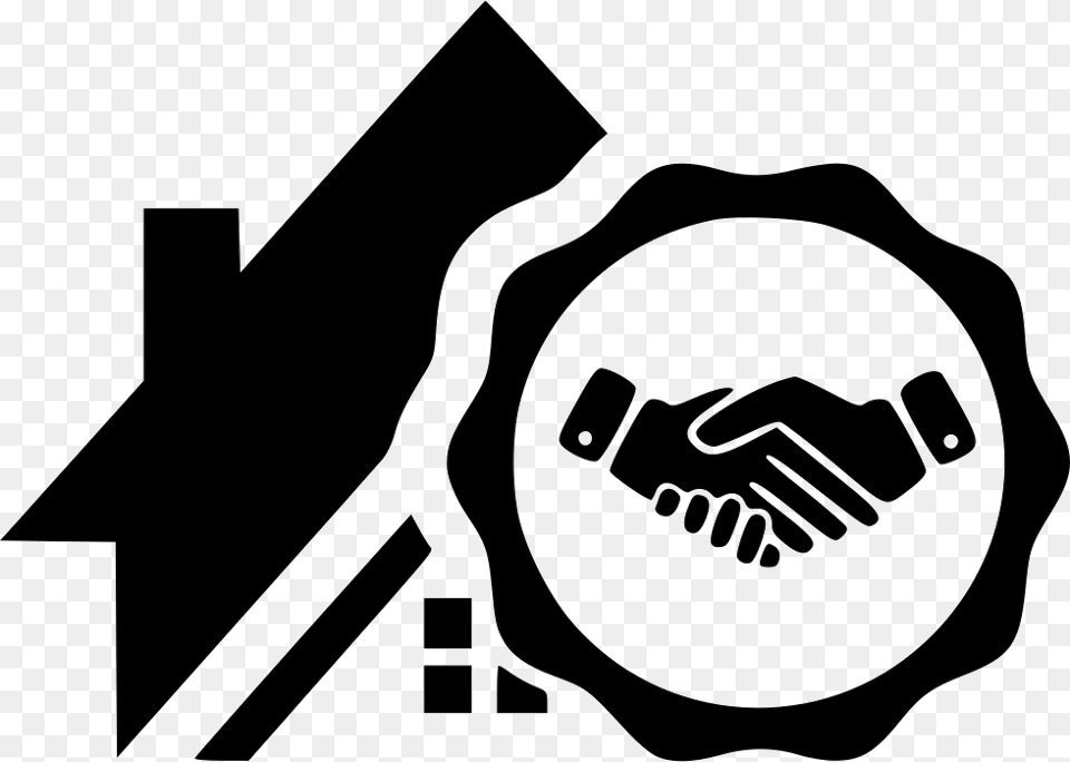 Agreement Business Deal Economy Finance Economy House Icon, Stencil, Body Part, Hand, Person Free Png