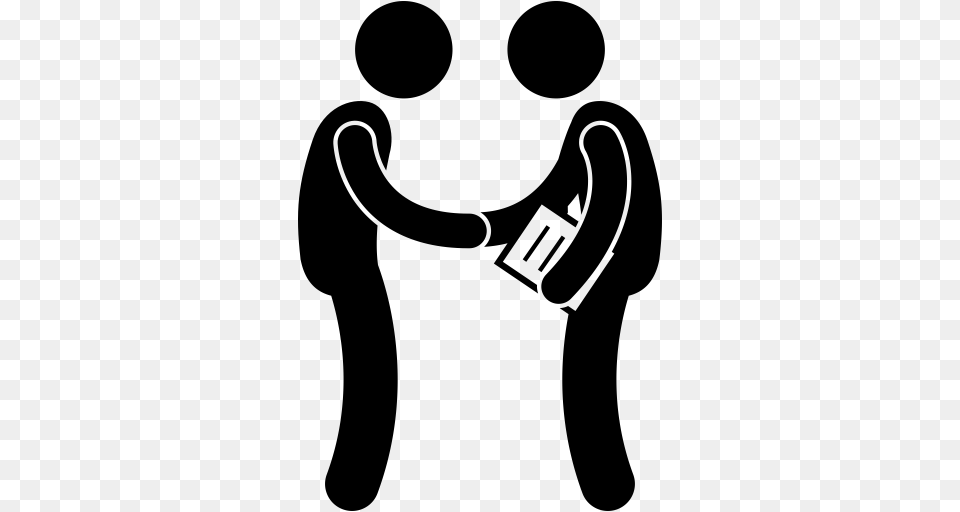 Agreement Deal Handshake Gestures Hands And Gestures Icon, Gray Free Png