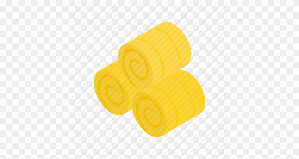Agriculture Bale Harvest Hay Isometric Roll Straw Icon Free Png