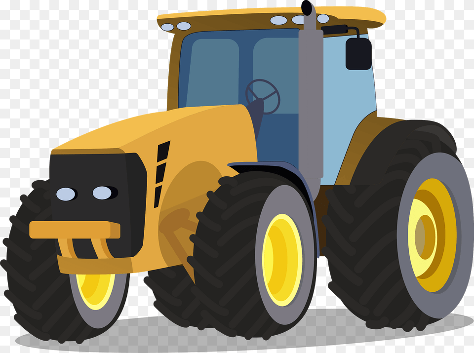 Agriculture Tractor Clipart, Bulldozer, Machine, Transportation, Vehicle Png Image
