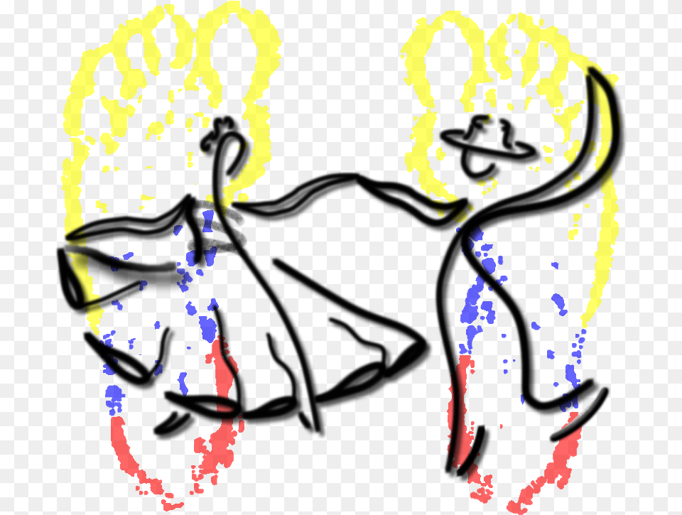 Agrupacin Folklrica Ramadew Huellas De Colombia Folk Dance Clipart, Person, Clothing, Glove Free Png