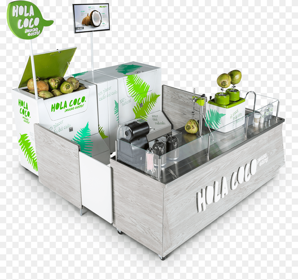 Agua De Coco Franquicia, Furniture, Table, Kiosk, Box Png Image