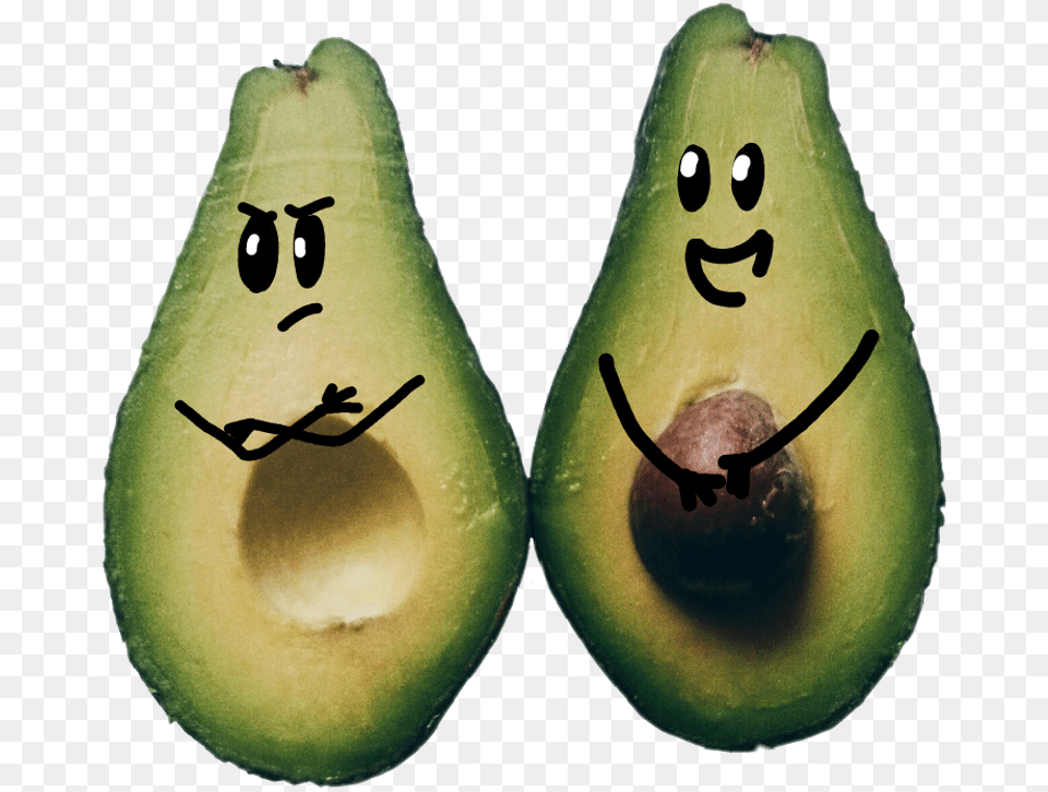 Aguacate Con Cara, Avocado, Food, Fruit, Plant Free Png