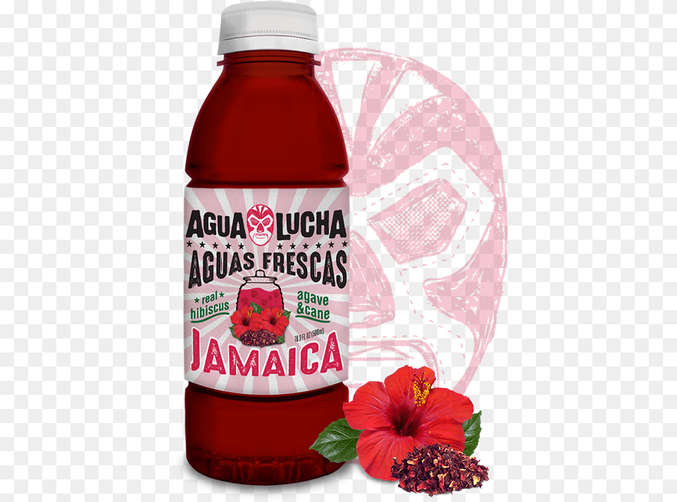 Agualucha Jamaica Home Plastic Bottle, Flower, Plant, Beverage, Juice Free Transparent Png