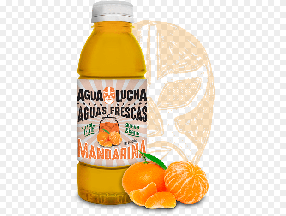 Agualucha Mandarina Home Tangerine, Beverage, Juice, Citrus Fruit, Food Free Png