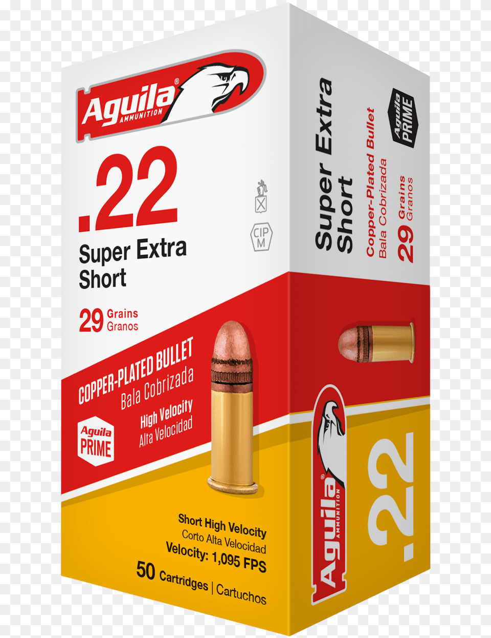Aguila 22 Short Ammunition Superextra High 22 Short, Weapon, Bullet Free Png Download