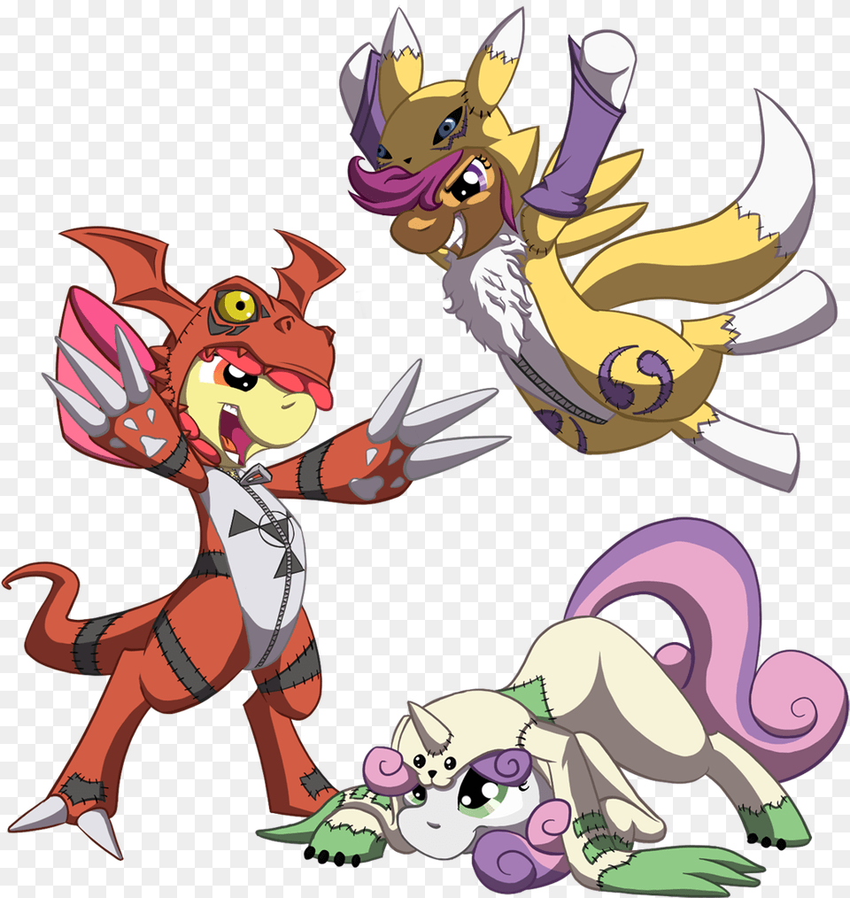 Agumon Terriermon Digimon Guilmon Cartoon Mammal Fictional Guilmon Terriermon And Renamon, Book, Comics, Publication Png Image