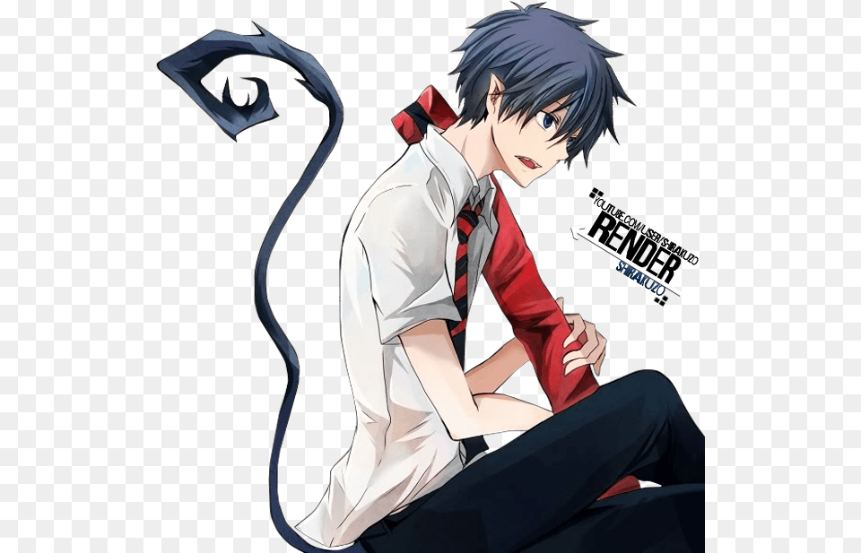 Ah Sorry I Would Like The Tail Not Flaming Or Animated Rin Okumura Render Tail, Publication, Book, Comics, Person Png Image