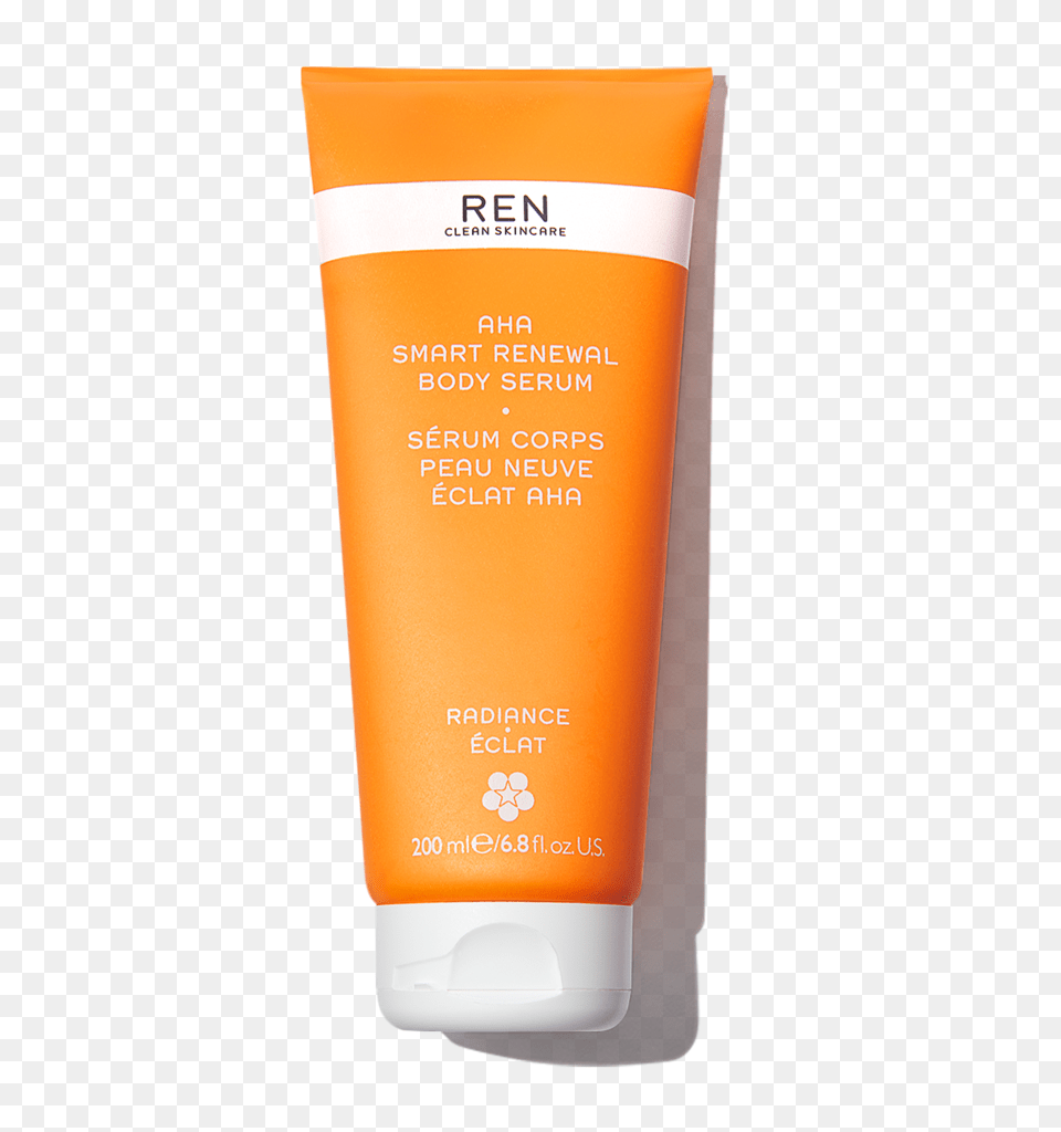 Aha Smart Renewal Body Serum Ren Clean Skincare, Bottle, Cosmetics, Sunscreen, Lotion Png