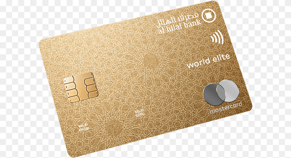 Ahb Worldelite 733x541gold Ahlan Al Hilal Bank Debit Card, Text, Credit Card Png