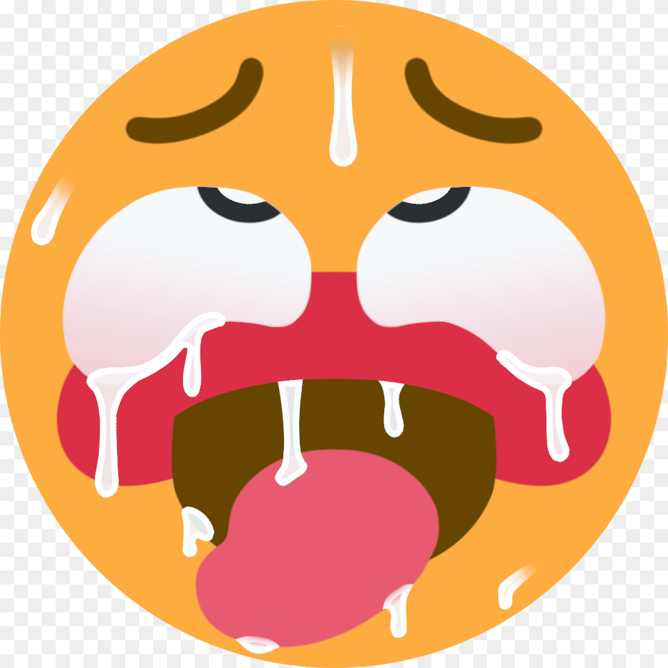 Ahegao Ahegao Discord Emoji, Food, Sweets Png