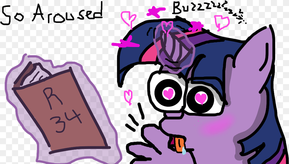 Ahegao Alicorn Aroused Artistdaisyeseyad Cartoon, Book, Comics, Publication, Purple Png