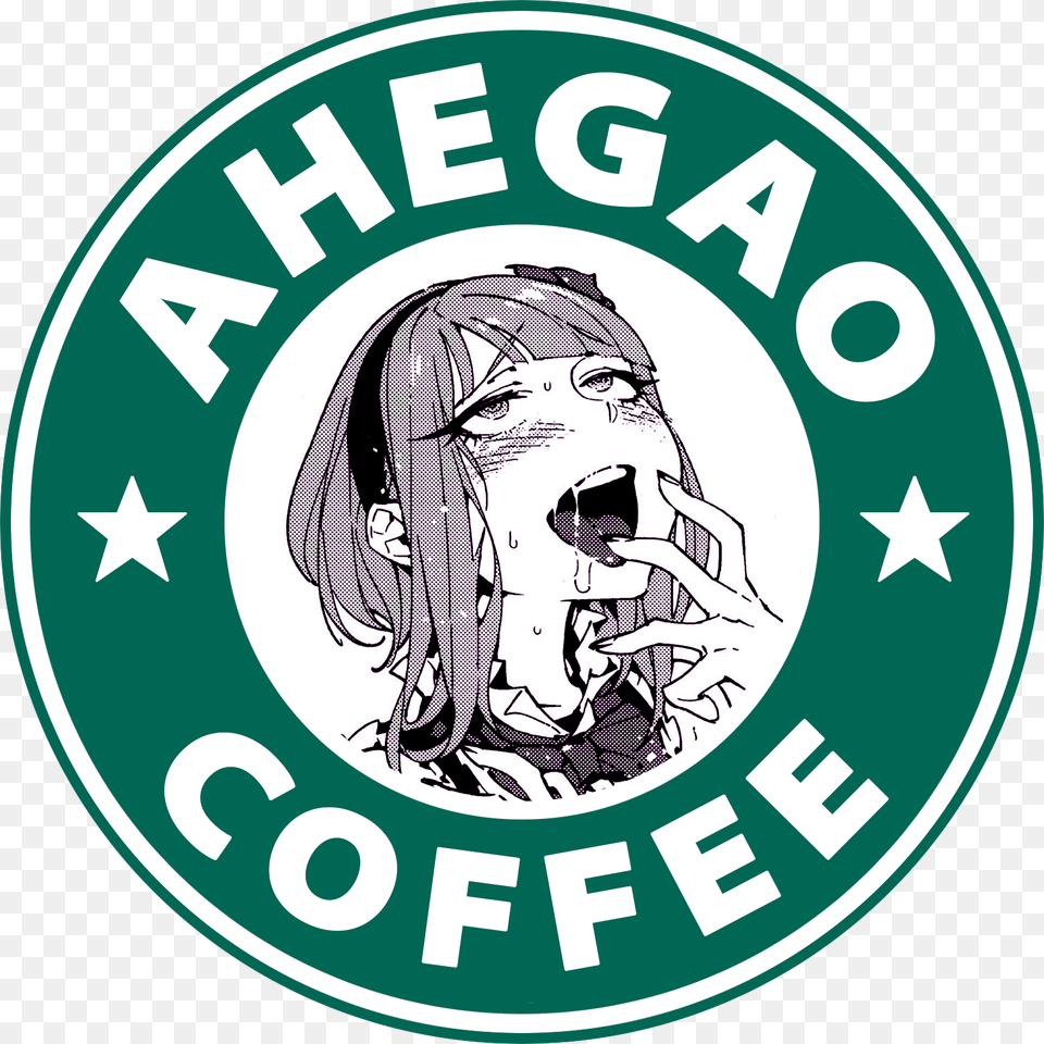 Ahegao Coffe, Logo, Baby, Person, Face Free Png