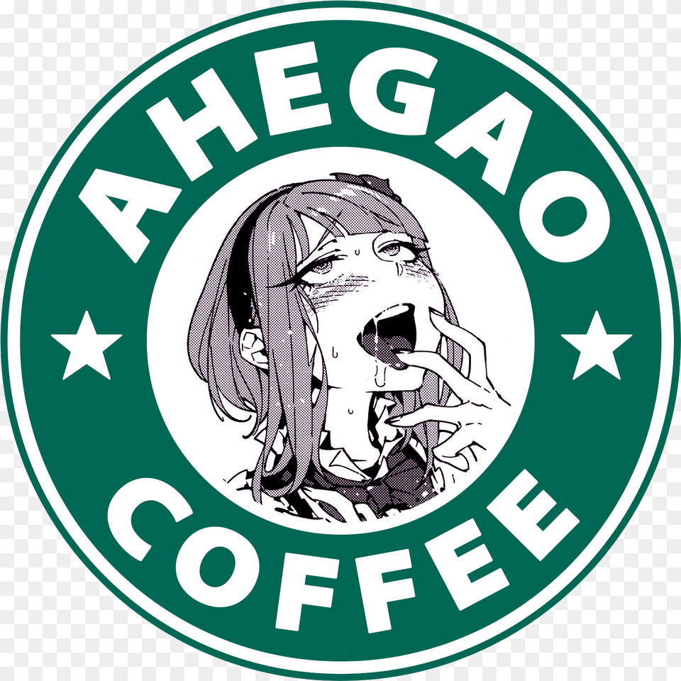 Ahegao Coffe Album On Imgur Starbucks, Logo, Baby, Person, Face Png