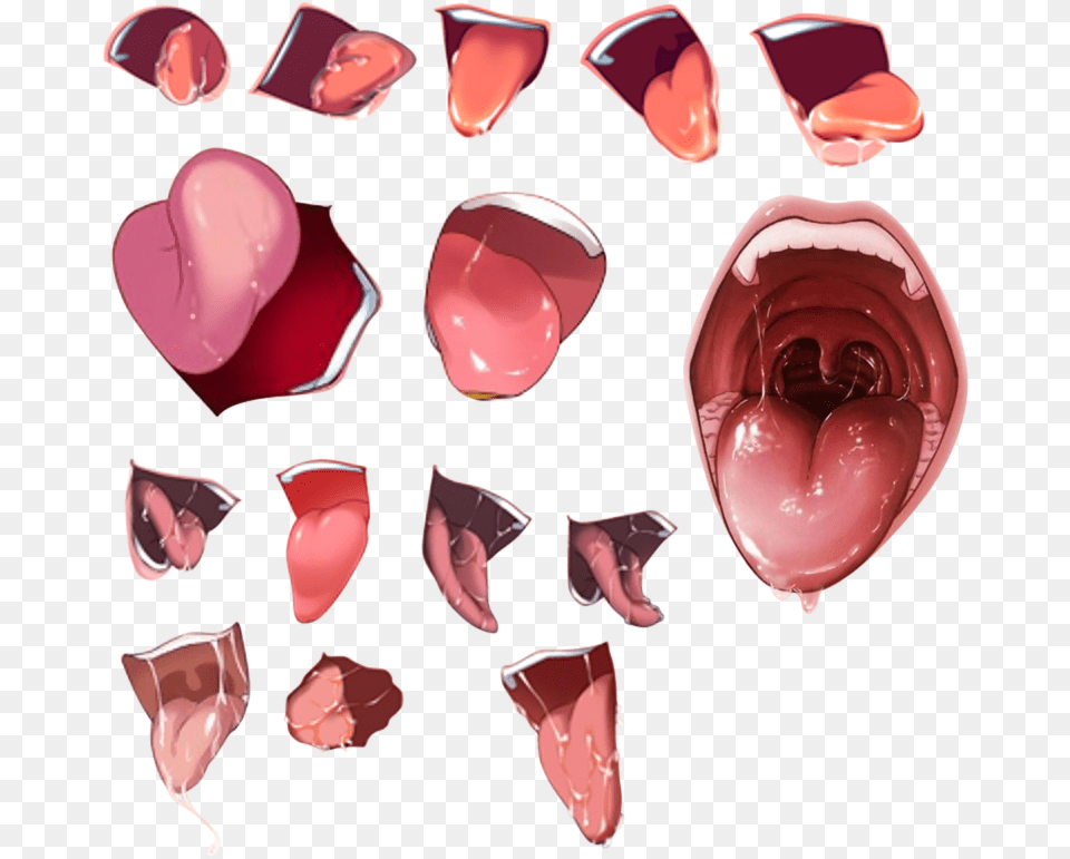 Ahegao Face 6 Image Anime Tongue, Flower, Petal, Plant, Balloon Free Png Download