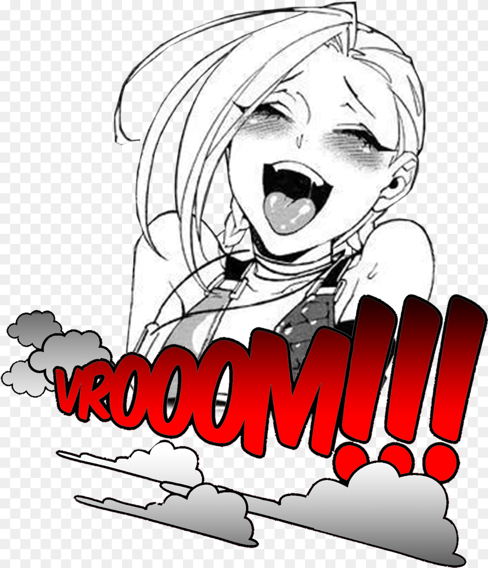 Ahegao Face Car Stickers, Book, Comics, Publication, Baby Png Image