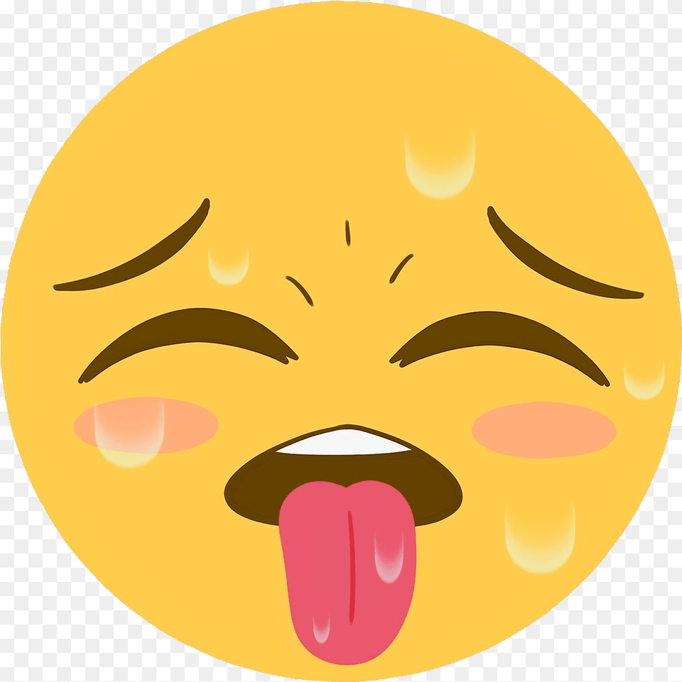 Ahegao Face Emoji, Mouth, Person, Body Part, Weapon Png Image
